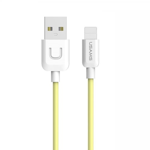 USAMS US-SJ097 Lightning Data Cable U Turn Series 1m Yellow - Data Cable - Main image