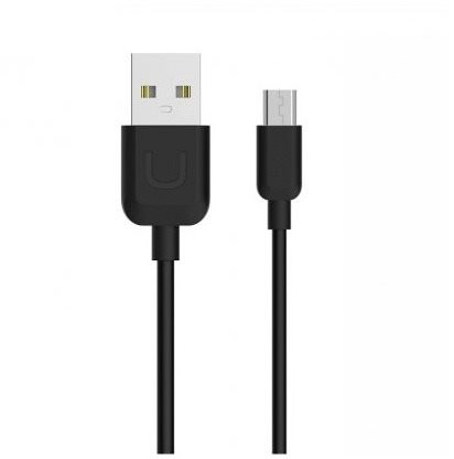 USAMS US-SJ098 micro USB Data Cable U Turn Series 1m black - Adatkábel - Fő fotó