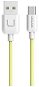 USAMS US-SJ098 micro USB Data Cable U Turn Series 1m yellow - Adatkábel