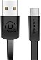 USAMS US-SJ200 U2 Type-C (USB-C) to USB Flat Data Cable 1,2 m black - Dátový kábel