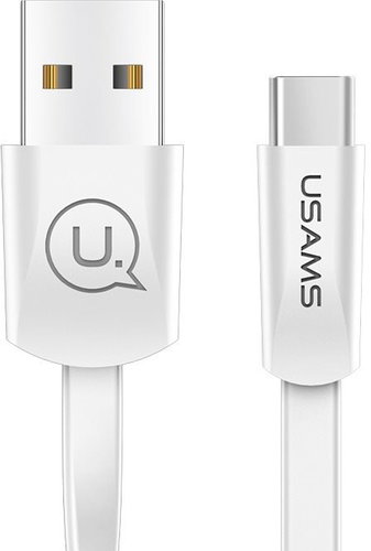 USAMS US-SJ200 U2 Type-C (USB-C) to USB Flat Data Cable 1.2m white - Datenkabel - Hauptbild