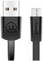 USAMS US-SJ201 U2 Micro USB Flat Data Cable 1.2 m black - Adatkábel