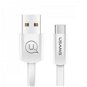 USAMS US-SJ201 U2 Micro USB Flat Data Cable 1,2 m white - Dátový kábel