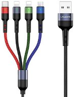 USAMS US-SJ410 U26 4 in 1 Charging & Data Cable 3 m black - Dátový kábel