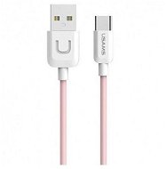 USAMS US-SJ099 Type-C (USB-C) to USB Data Cable U Turn Series 1m pink - Datenkabel