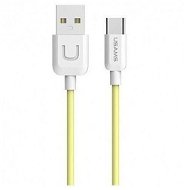 USAMS US-SJ099 Type-C (USB-C) to USB Data Cable U Turn Series 1m yellow - Adatkábel