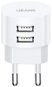 USAMS US-CC080 T20 Dual USB Round Travel Charger 10.5W white - Netzladegerät