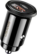 USAMS US-CC086 C12 QC4.0 + PD3.0 Fast Charging Car Charger Black - Car Charger