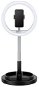 USAMS US-ZB120 Stretchable Selfie Ring Light black - Selfie tyč