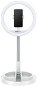 USAMS US-ZB120 Stretchable Selfie Ring Light white - Selfie tyč