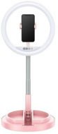 USAMS US-ZB120 Stretchable Selfie Ring Light pink - Selfie tyč