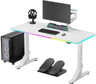 ULTRADESK Iron Bílý - Herní stůl