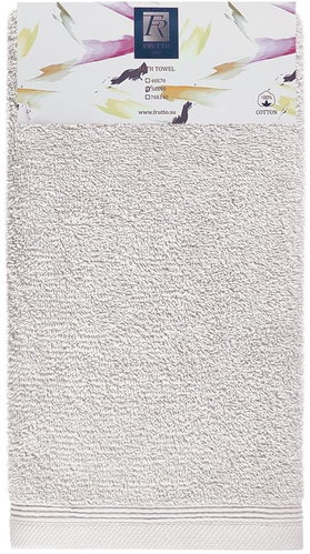 Frutto-Rosso - single-colour terry towel - light grey - 50×90 cm, 100% cotton - Towel - Main image