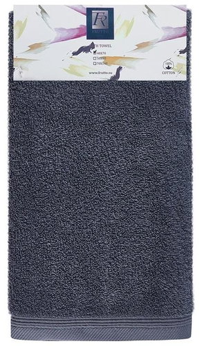 Frutto-Rosso - single-colour terry towel - anthracite - 40×70 cm, 100% cotton - Towel - Main image