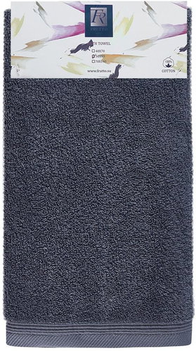Frutto-Rosso - single-colour terry towel - anthracite - 50×90 cm, 100% cotton - Towel - Main image