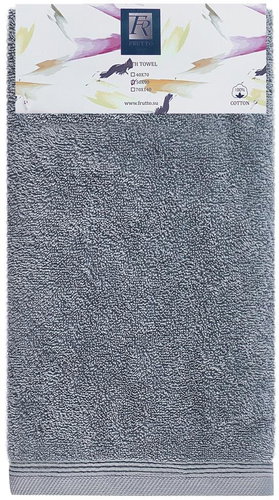 Frutto-Rosso - single-colour terry towel - dark grey - 50×90 cm, 100% cotton - Towel - Main image