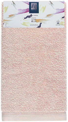 Frutto-Rosso - single-colour terry towel - light pink - 70×140 cm, 100% cotton - Bath Towel - Main image