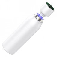 UVTECH Self-cleaning antibacterial thermo bottle AGUA-C Pro 600ml, colour: White - Thermos