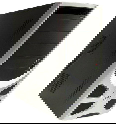 FOXCONN MiddleTower 3GTLA-570A černo-stříbrný (black-silver), ATX 350W P4, 4x5.25", 1x+4x 3.5", 2x U - PC Case - Main image