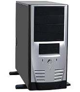 FOXCONN MiddleTower 3GTH-061 černo-stříbrný (black-silver), ATX 300W P4, 4x5.25", 2x+4x 3.5", 120mm  - PC Case