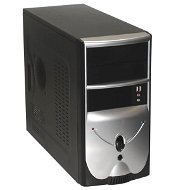 FOXCONN MiddleTower TLM-436 černo-stříbrný (black-silver), ATX 350W P4, 2x5.25", 2x+4x 3.5", 90mm ch - PC Case