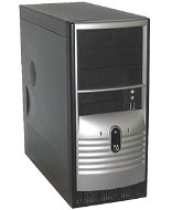 FOXCONN MiddleTower 3GTS-02 černo-stříbrný (black-silver), ATX 400W P4, 3x5.25", 2x+2x 3.5", 90mm ch - PC Case