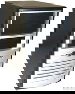 FOXCONN MiniTower 3GTW-01 černo-stříbrný (black-silver), mATX 300W P4, 2x5.25", 2x+1x 3.5", 80mm chl - PC Case