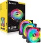 Corsair iCUE QL120 RGB 120mm PWM Triple Fan + Lighting Node CORE - Ventilátor do PC