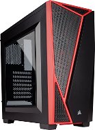 Corsair SPEC-04 Black/Red Carbide Series Rot/Schwarz mit transparenter Seitenwand - PC-Gehäuse