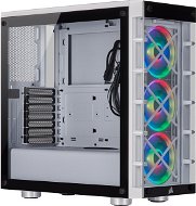Corsair iCUE 465X RGB Tempered Glass fehér színű - Számítógépház
