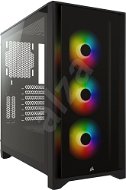 Corsair iCUE 4000X RGB Tempered Glass Black for Alza PC - Számítógépház