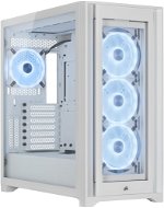 Corsair iCUE 5000X RGB QL Edition Tempered Glass White - Számítógépház