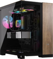 Corsair 6500X Black/Walnut Wood - Számítógépház