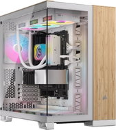 Corsair 6500X White/Bamboo Wood - PC Case