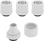Corsair Hydro X Series XF Compression 10 / 13 mm (3/8” / 1/2”) ID / OD Fitting Four Pack White - Fitting