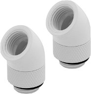 Corsair Hydro X Series 45° Rotary Adapter Twin Pack White - Fitting