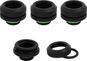 Corsair Hydro X Series XF Hardline 14mm OD Fitting Four Pack Black - Fitting