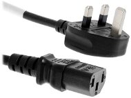 PremiumCord 230V UK černý, 2m - Napájecí kabel