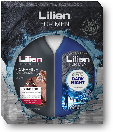 Lilien for men Dark Night, 700 ml - Men's Cosmetic Set - Main image