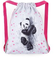 BAGMASTER PRIM 23B vak na záda na přezůvky / tělocvik - panda - Drawstring Bag