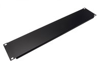 VALUE 19" blanking panel 2U, metal, black - Blanking Plate