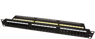 VALUE Patchpanel 19'' kat. 6, nestíněný, 24 portů, černý - Patch Panel