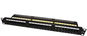VALUE Patchpanel 19'' kat. 6, nestíněný, 24 portů, černý - Patch panel