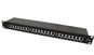 VALUE Patchpanel 19'' kat. 6a, nestíněný s krytem, 24 portů, černý - Patch panel