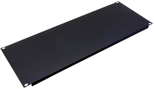 Value 19'' 4U blanking panel, black - Blanking Plate - Main image