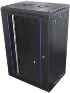 Value 19" rack 18U, hanging, kit, w. 600, h. 450, black - Data Cabinet