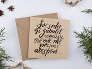 BE NICE Přání - své srdce ti zabalit nemůžu - Přání