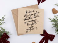 BE NICE Přání - krásné Vánoce plné dárků - Přání
