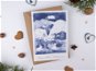 Be Nice karácsonyi képeslap - hozok neked egy kék újságot - Ajándékkísérő kártya