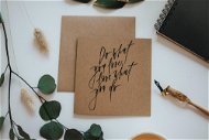 Wishes Written in brown - Do what you love - Gift Card
